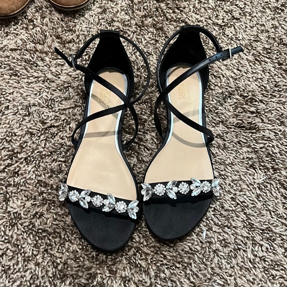 Badgley Mischka jewel flats